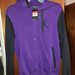 Jordan large Purple black hoodie